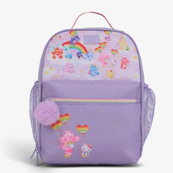 NEW! Purple Hello Kitty x Care Bears Insulated Igloo Cooler Backpack Bag Picnic - Picture 9 of 16